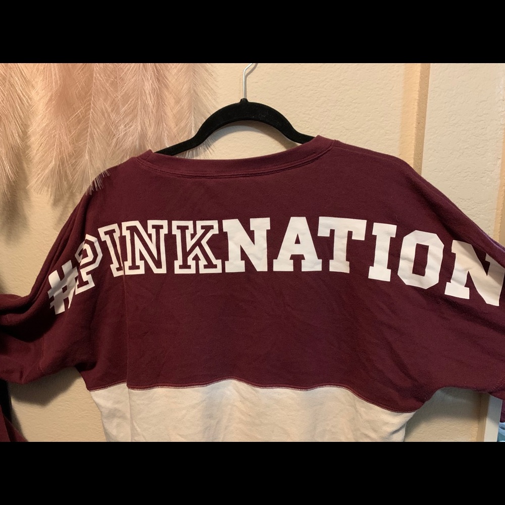 PINK two toned sweatshirt